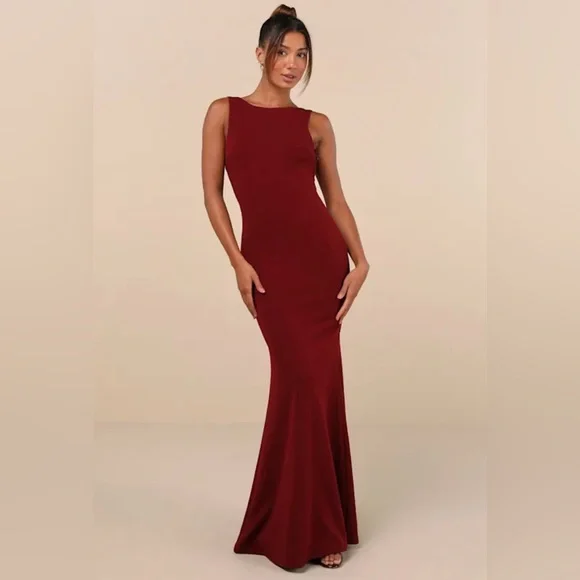 lulus red maxi dress Beautiful Red Dress - Maxi Dress - Backless Maxi Dress